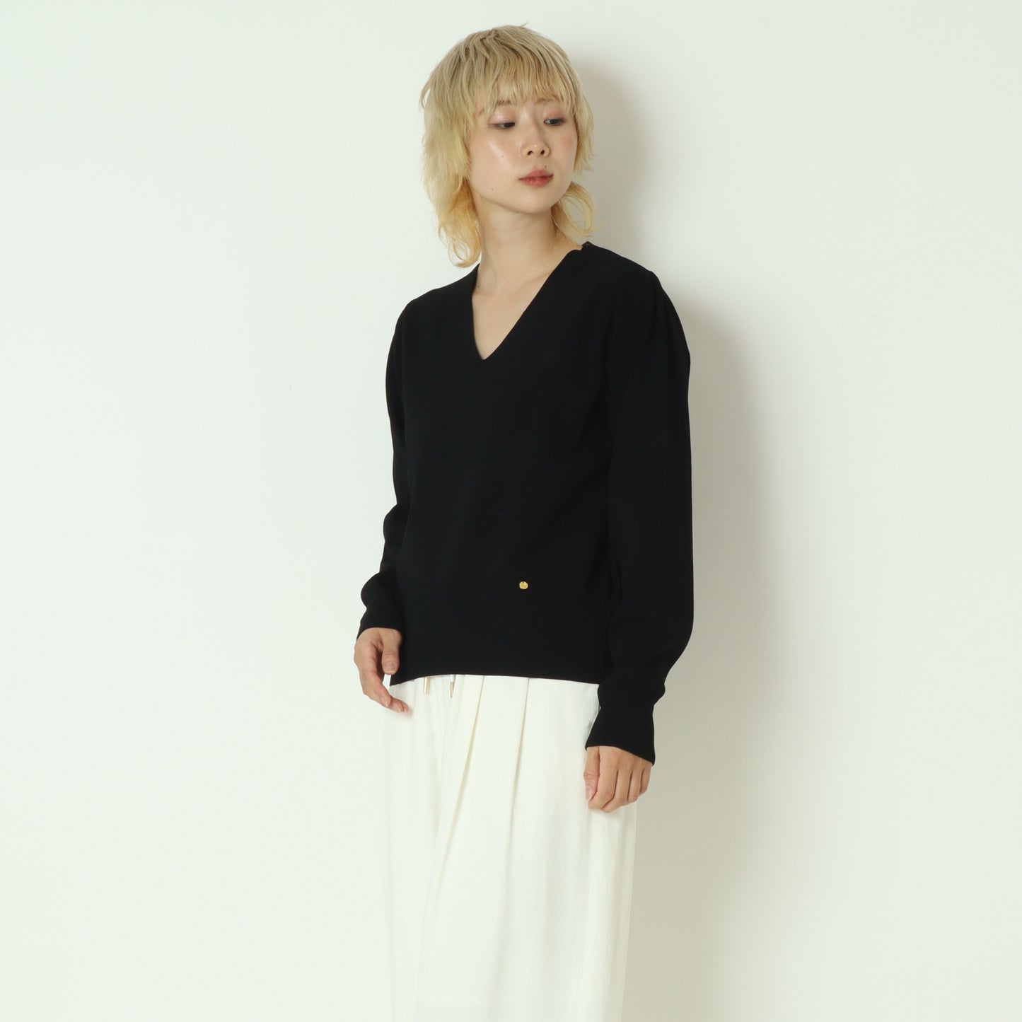 エリートストレッチVネックニット 80256101