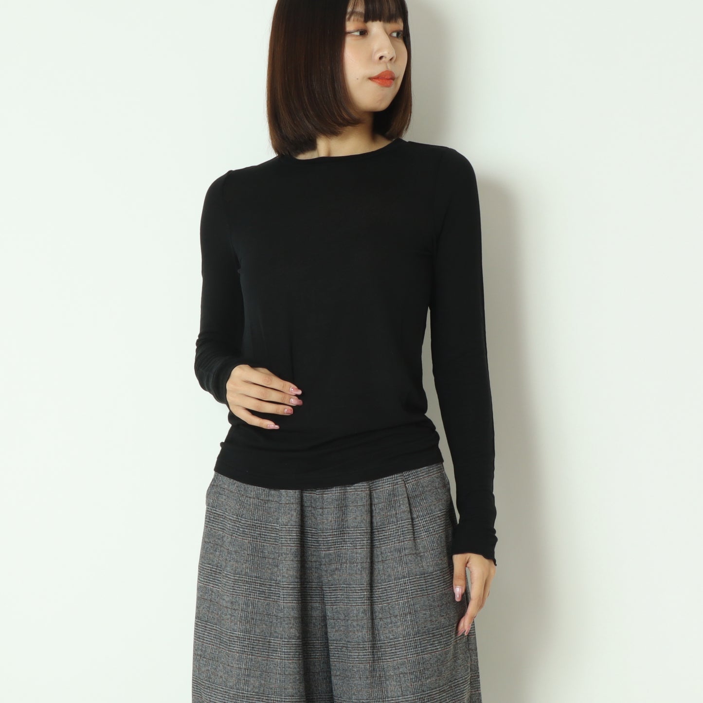 カシミアシルクソフトタッチシアーニット 80256151