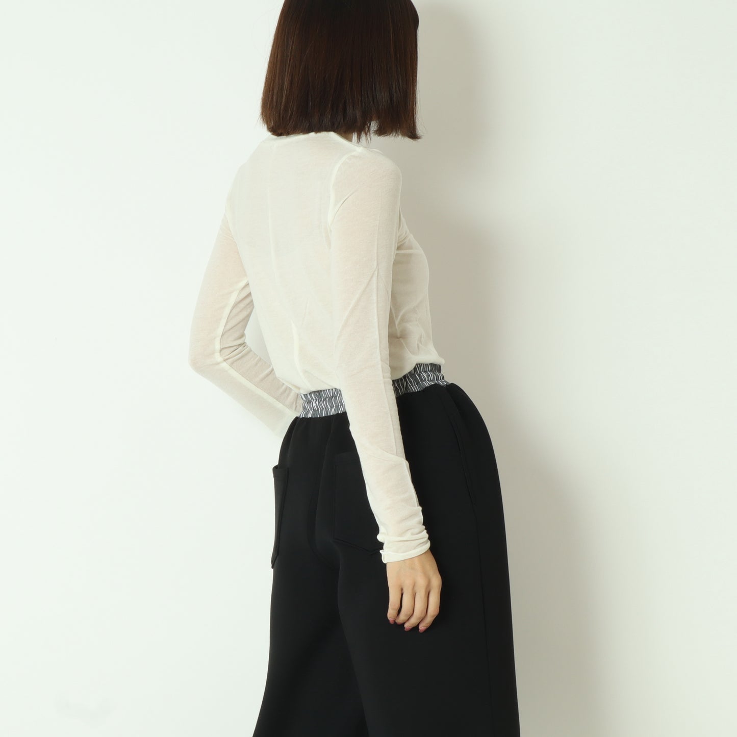 カシミアシルクソフトタッチシアーニット 80256151