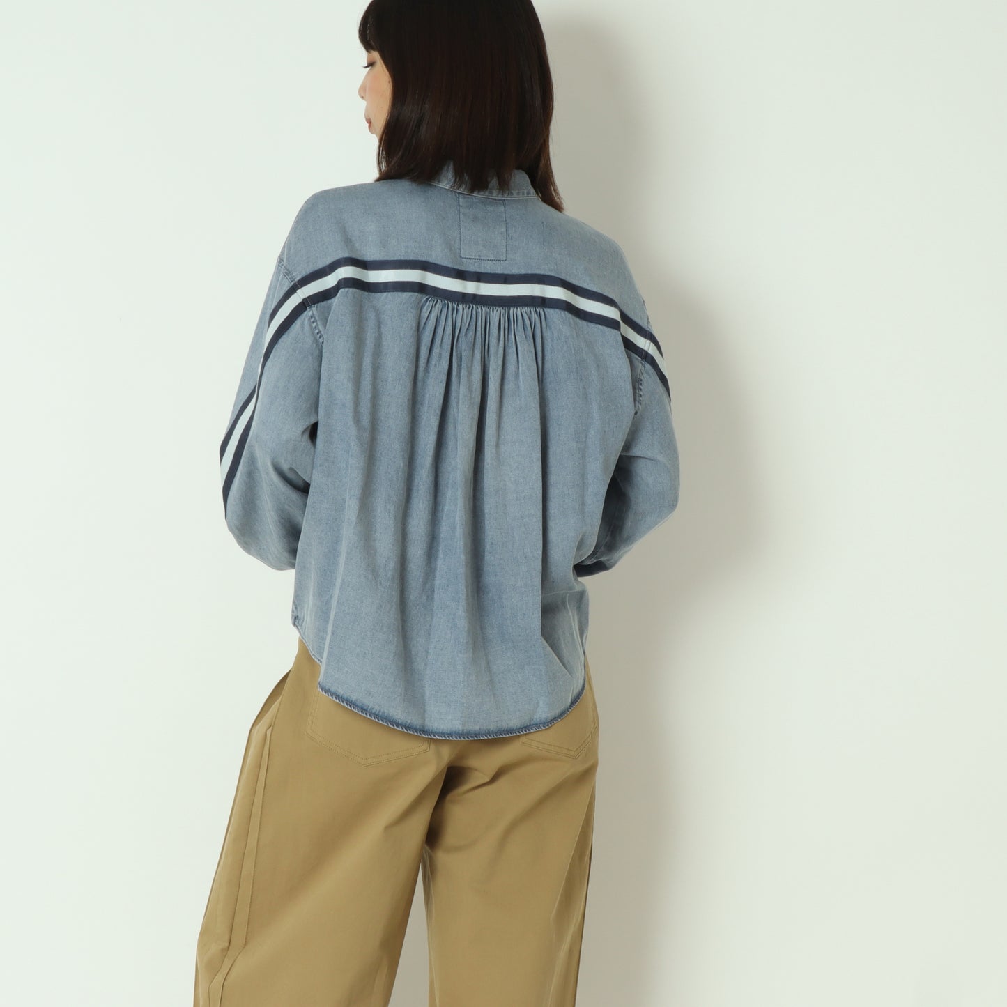 バックラインテンセルデニムシャツ 531424