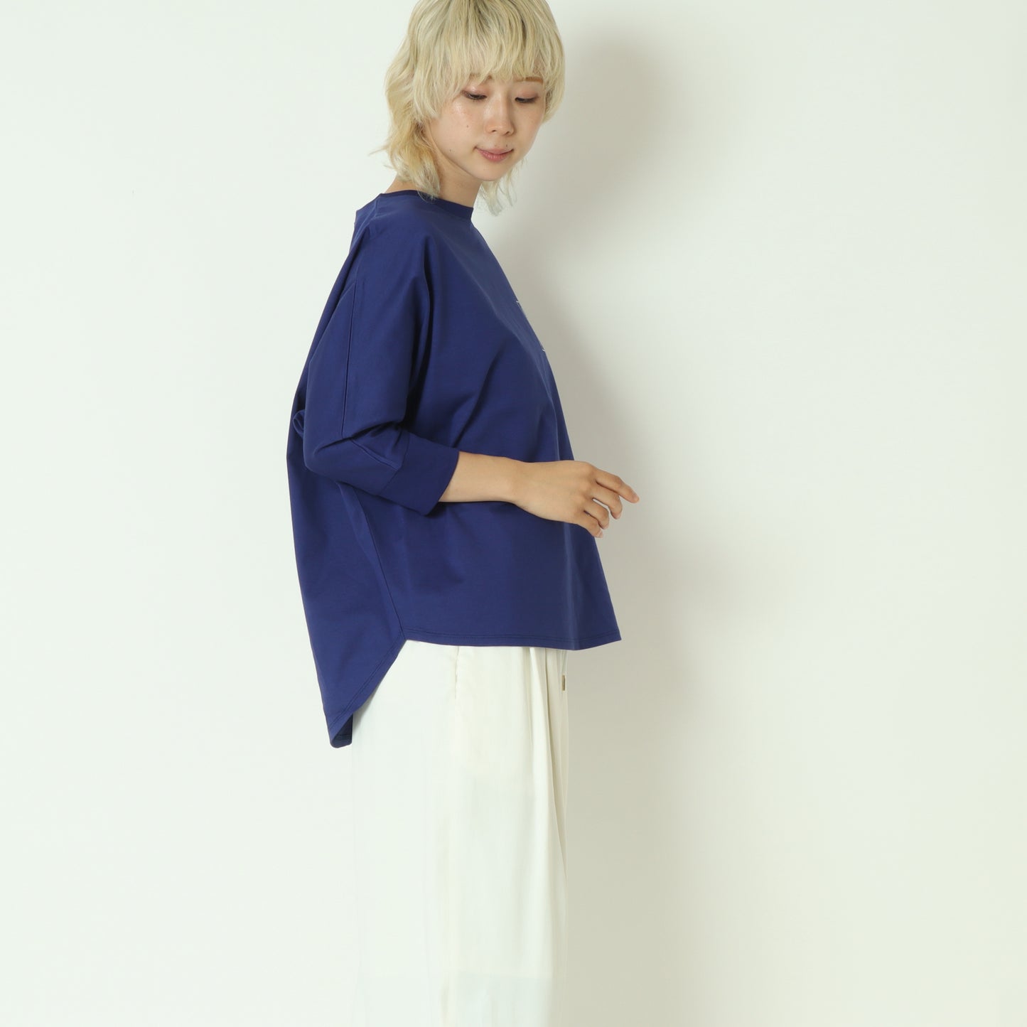 ラインステッチロゴ刺繍ドルマンT 55035522