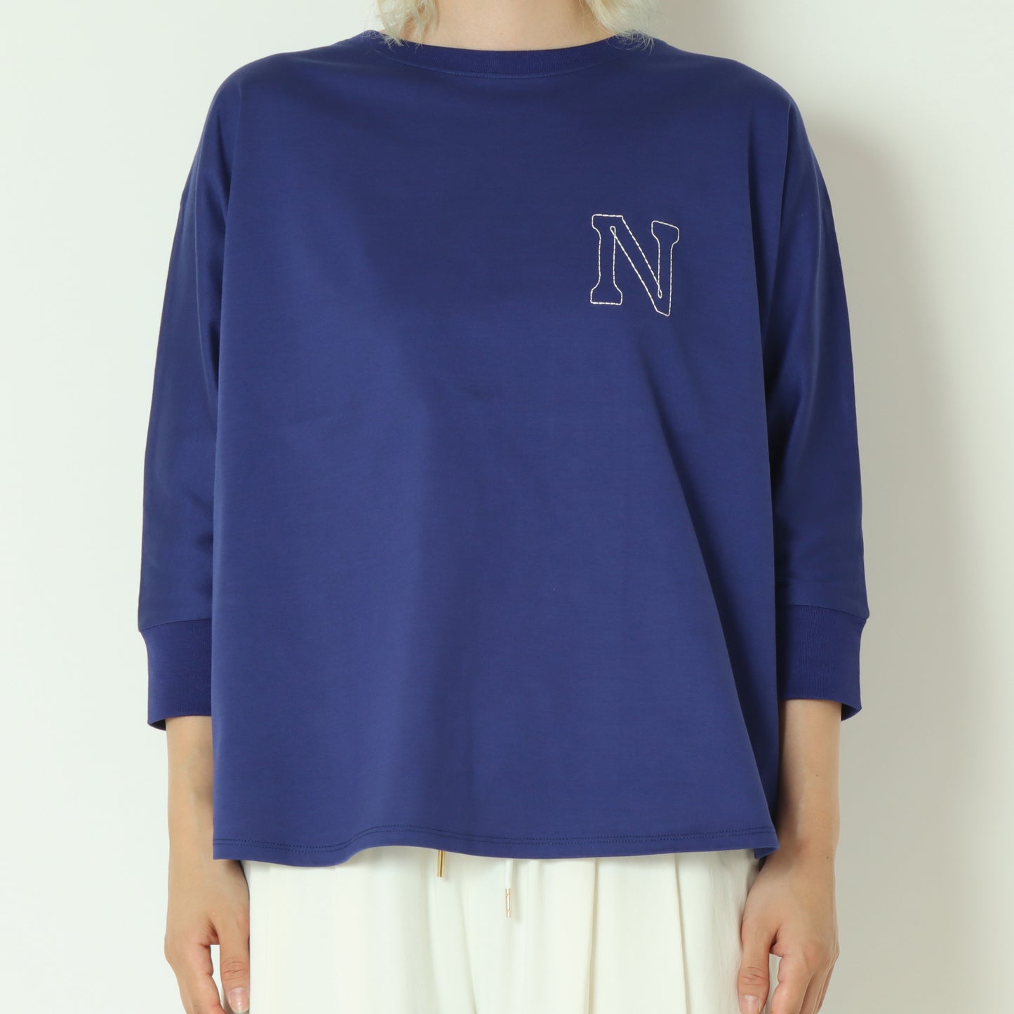 ラインステッチロゴ刺繍ドルマンT 55035522