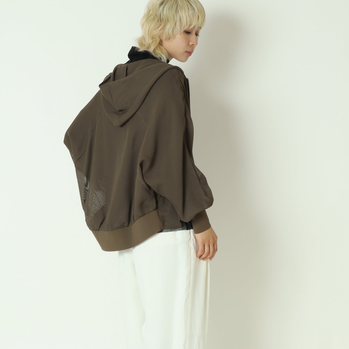 メッシュジップアップフーディー 55295132