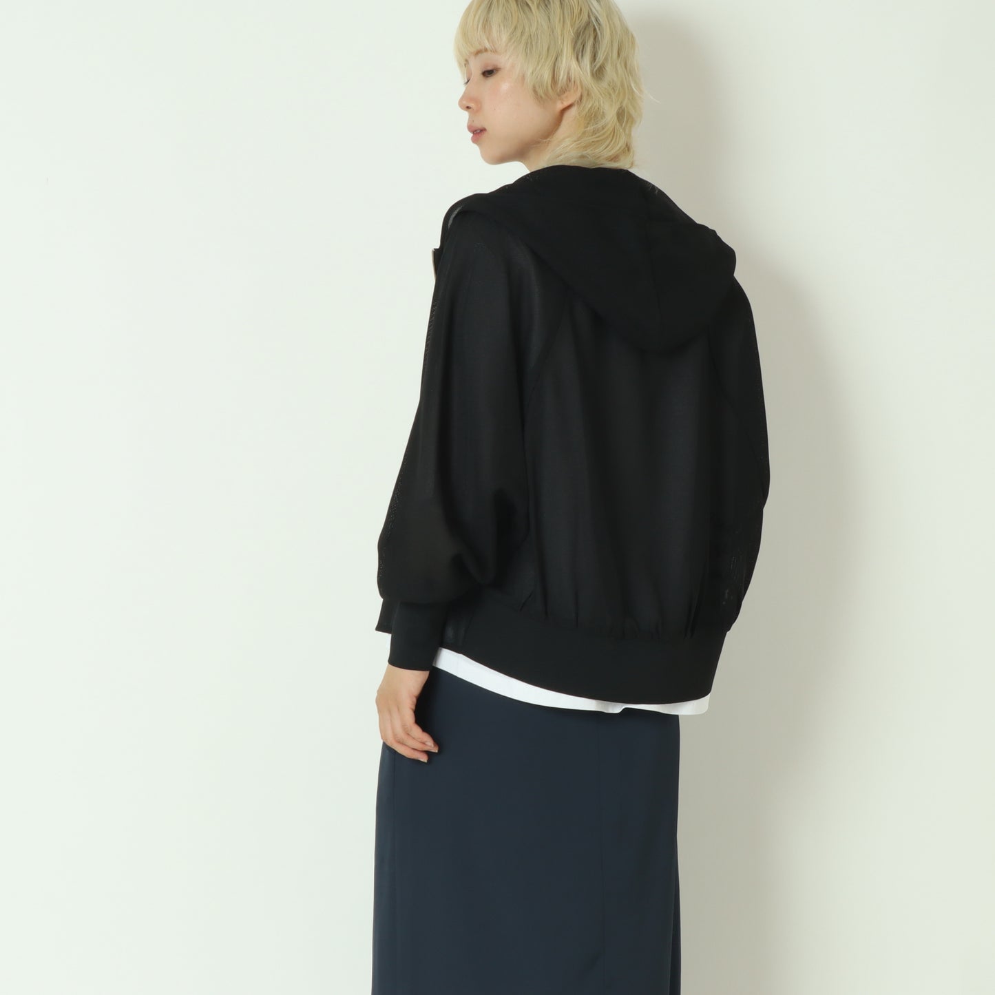 メッシュジップアップフーディー 55295132