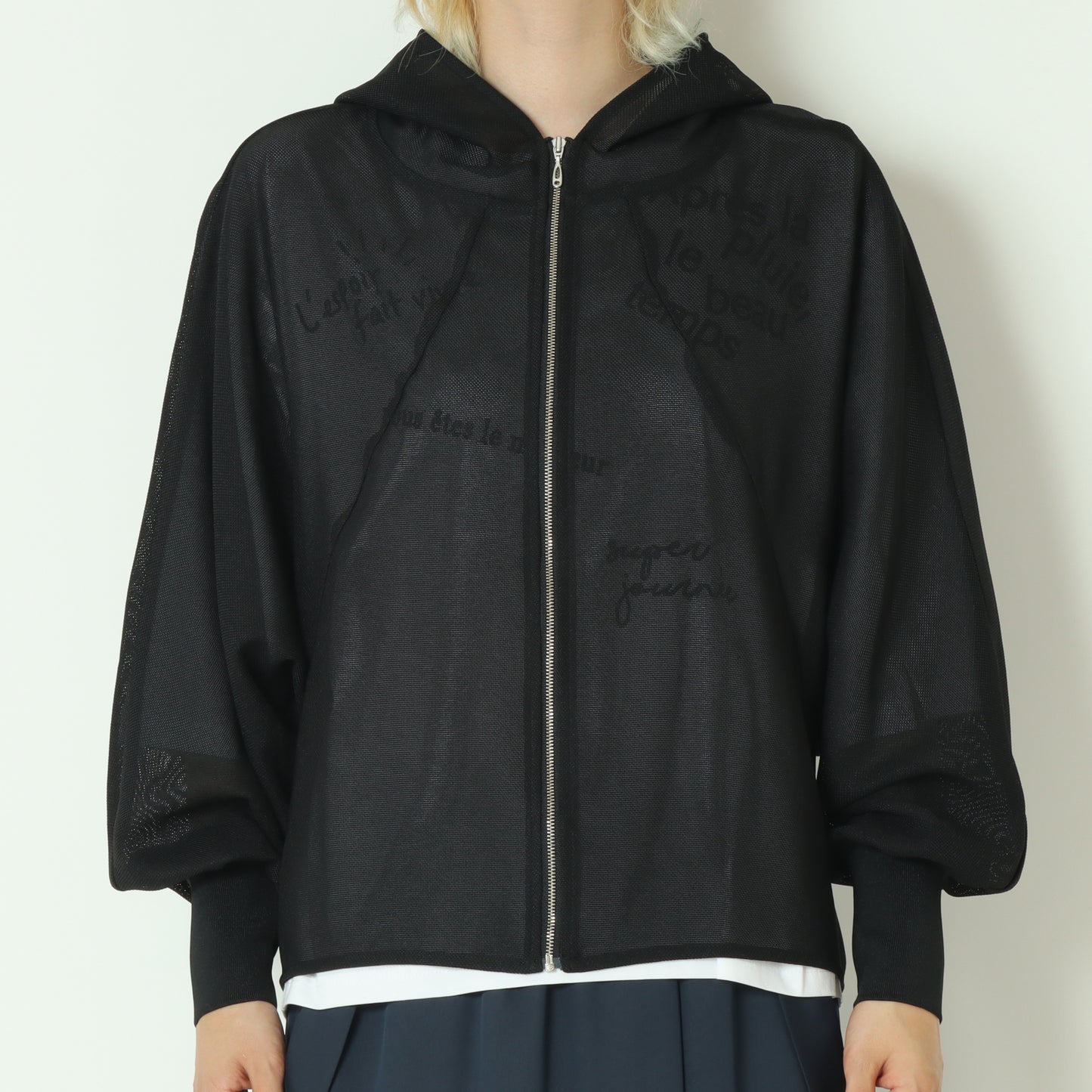メッシュジップアップフーディー 55295132