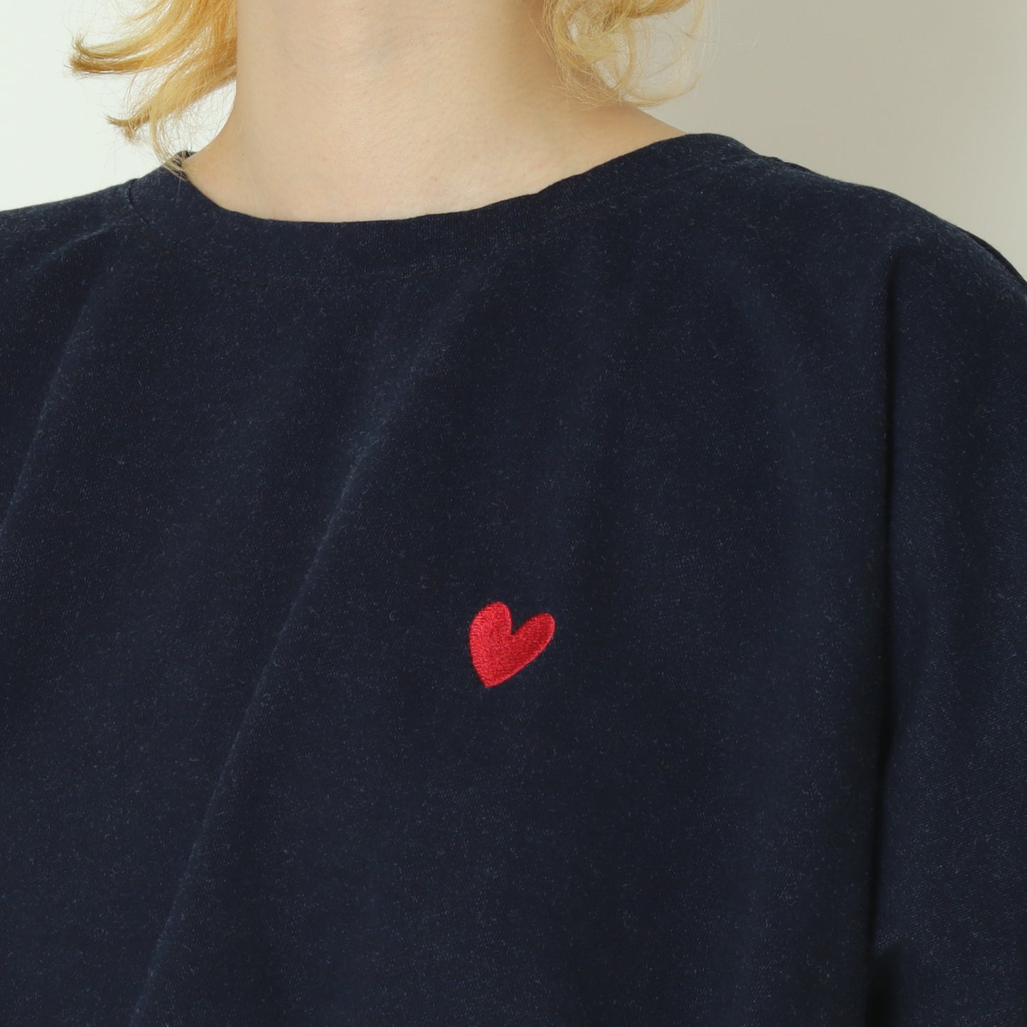 スウェットデニムハート刺繍プルオーバー 55235515
