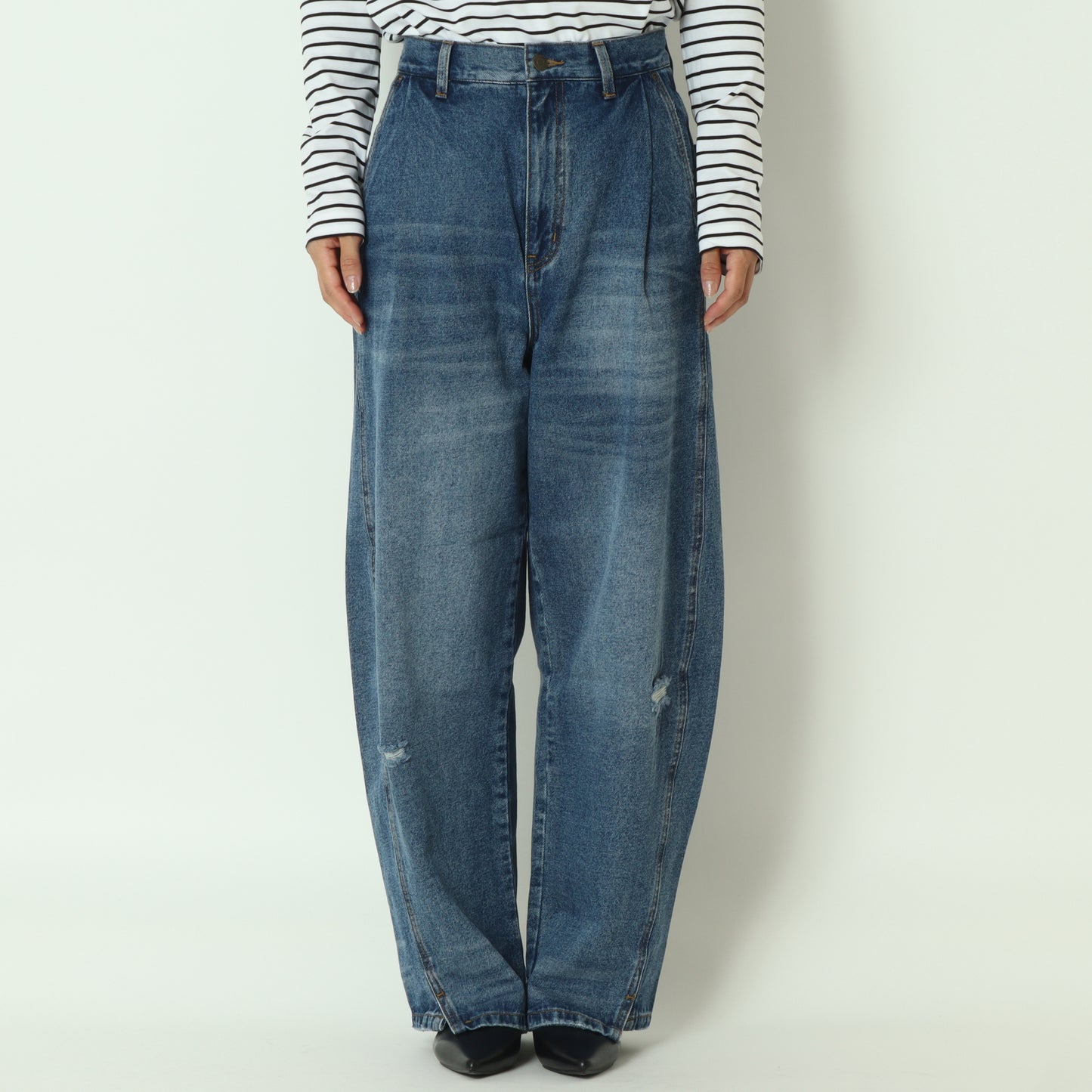カーブシームデニムパンツ Y234-31041
