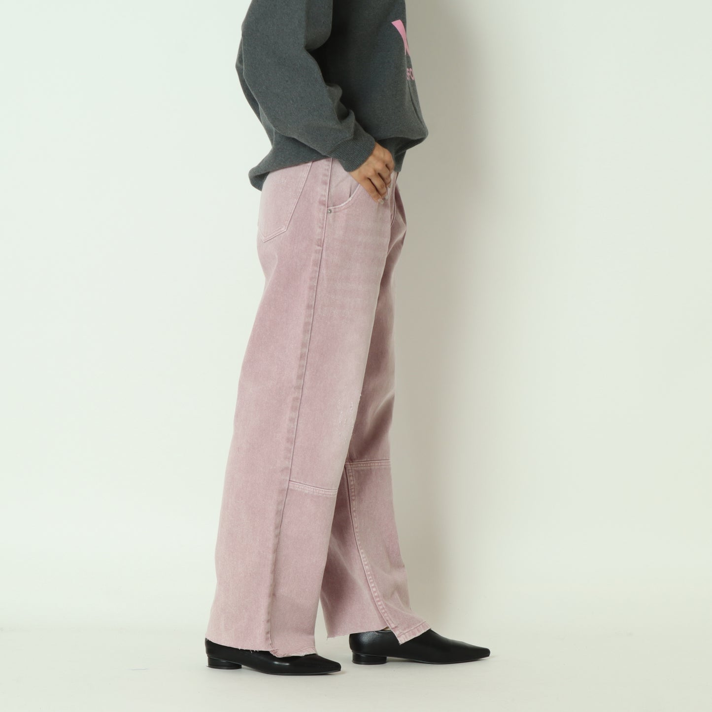 ハイライズタックワイドパンツ Y252-31064