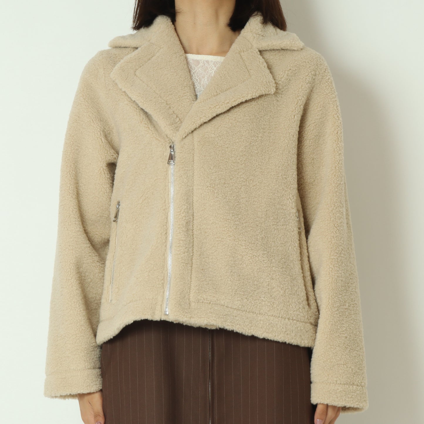 ライダースディテールボアジャケット 57110