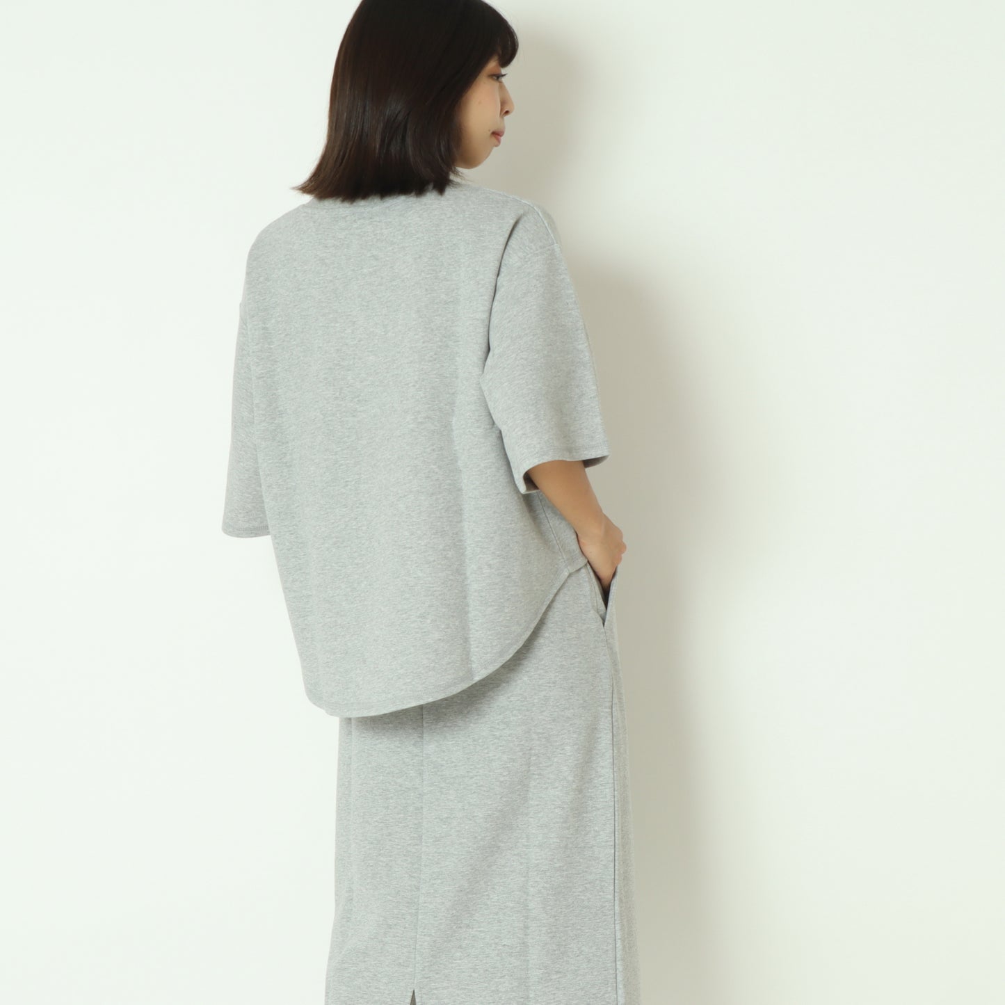 ロゴ刺繍半袖スウェットトップス 750332