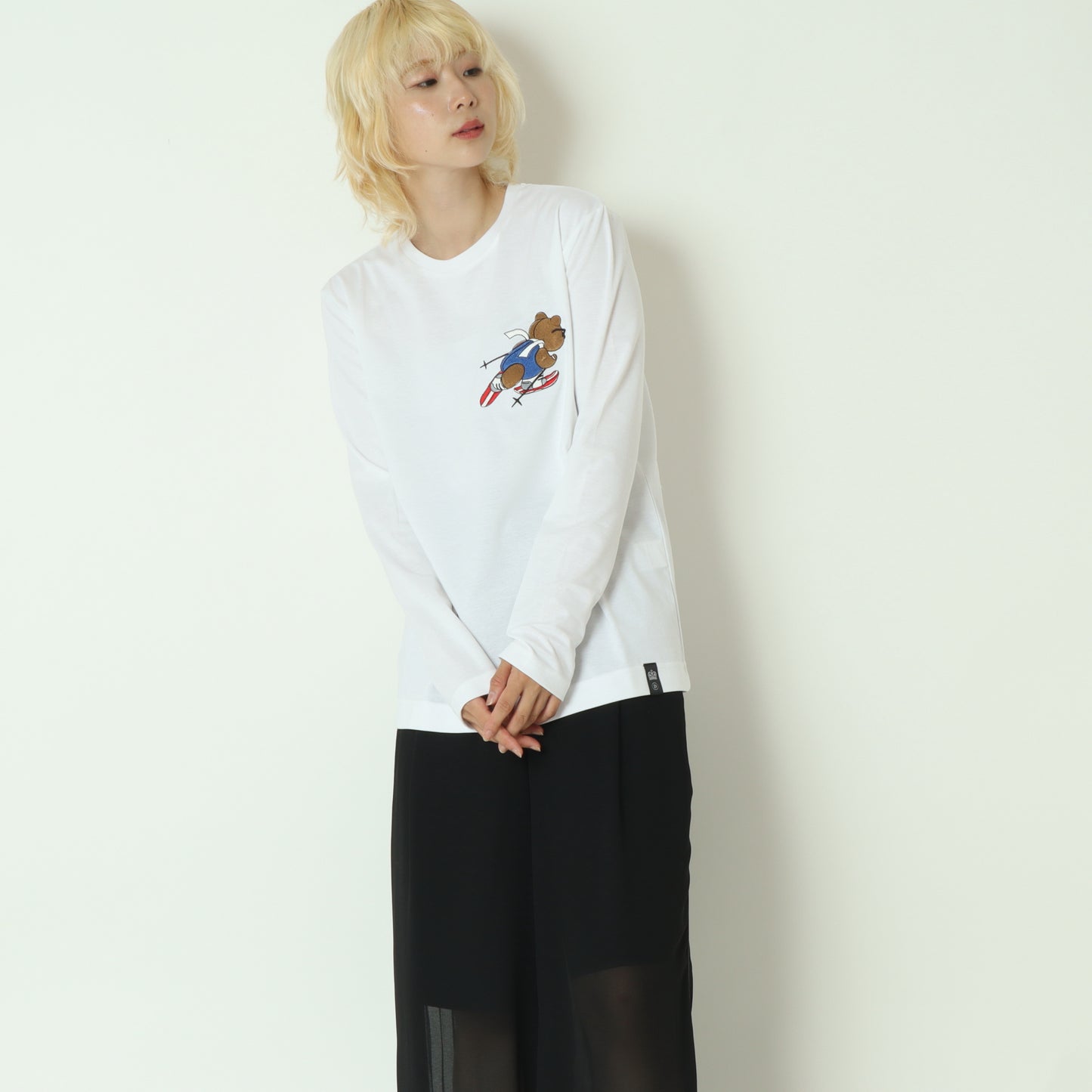 ベア刺繍ロンT 0208260253