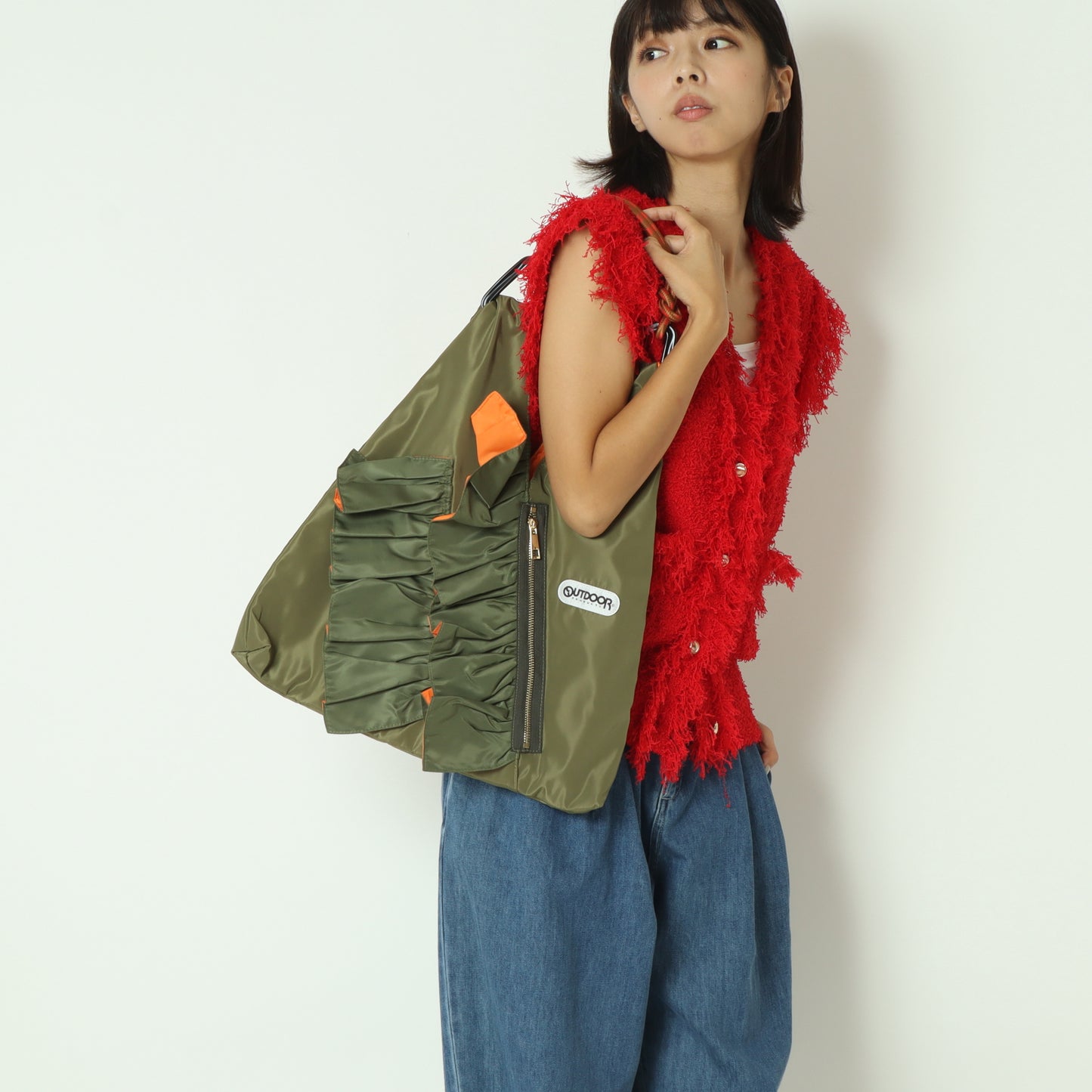 RISLEY×OUTDOORトライアングルフリルバッグ R2501TFB36