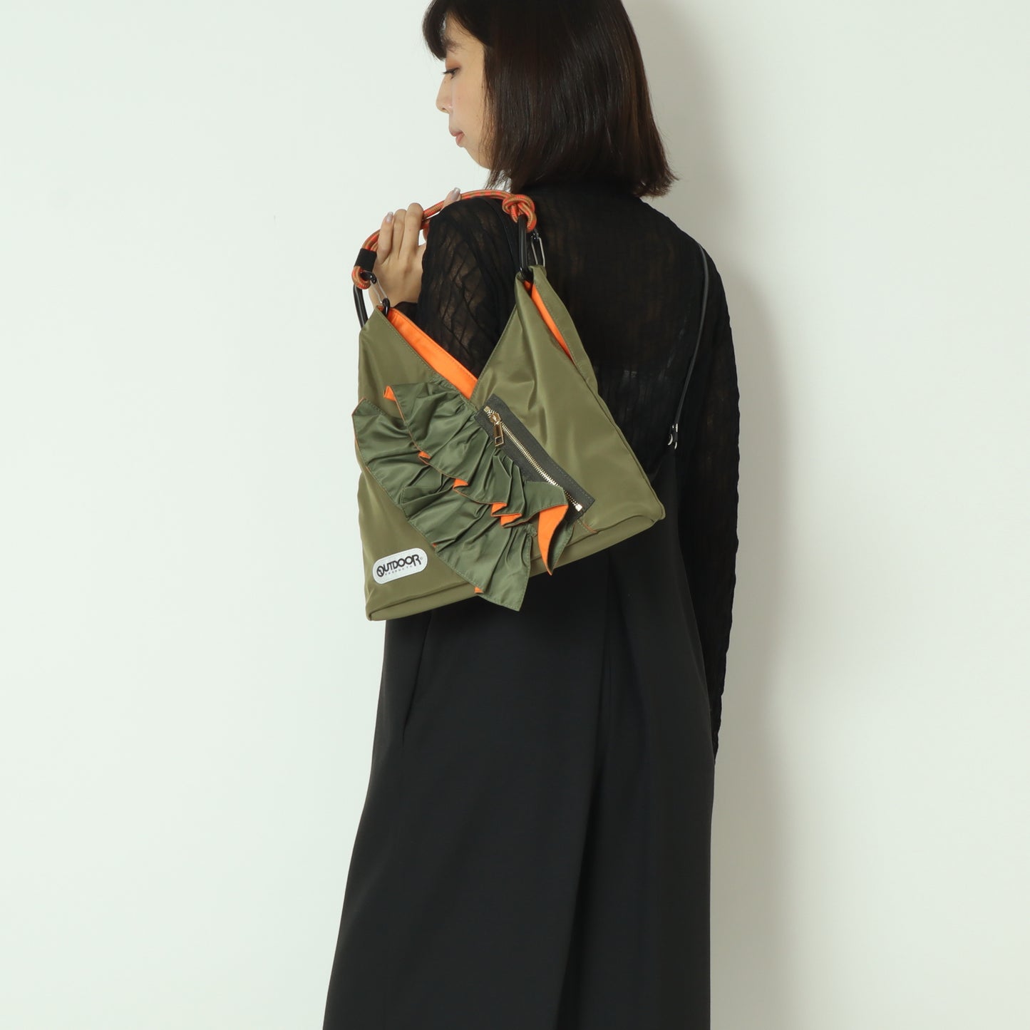 RISLEY×OUTDOORトライアングルミニフリルバッグ R2501TFB37