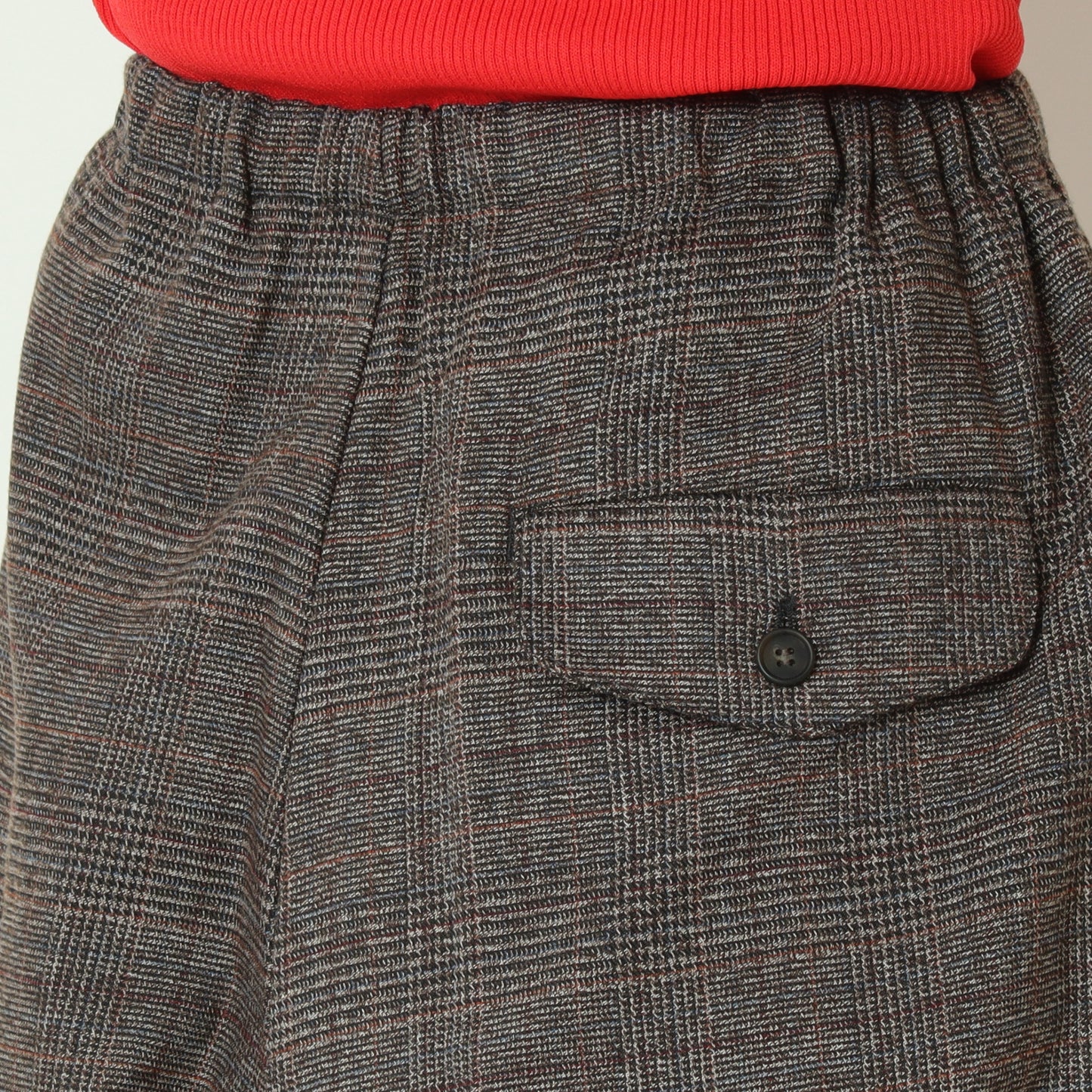 タックワイドチェックパンツ H825306