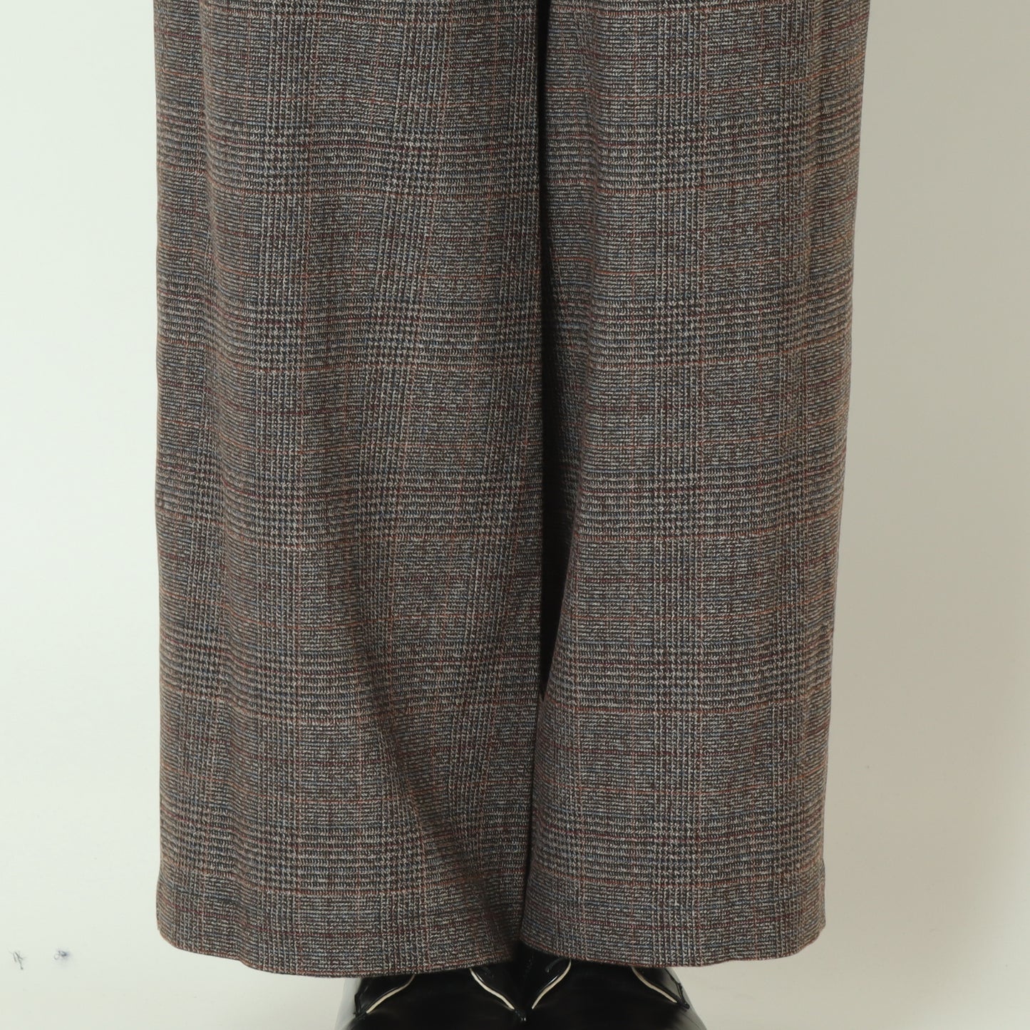 タックワイドチェックパンツ H825306