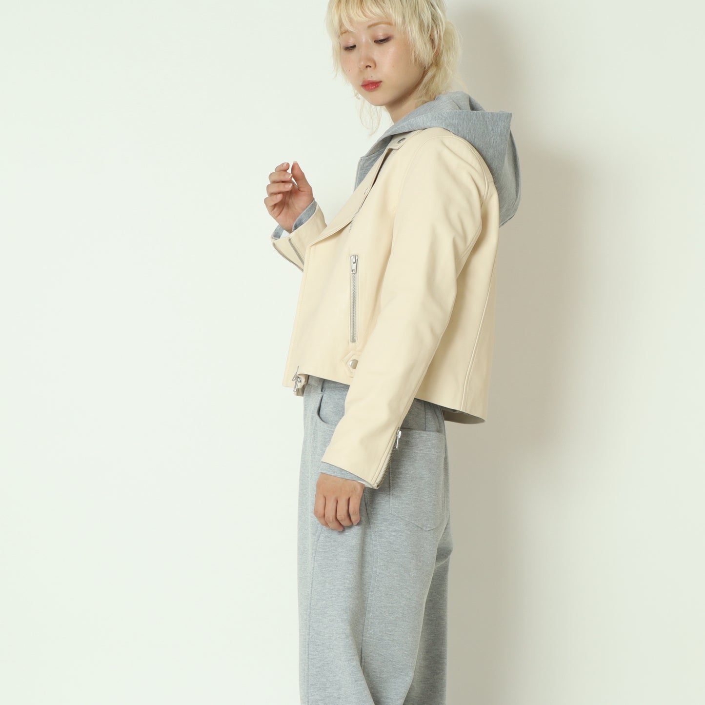 レザーライダースジャケット SK611