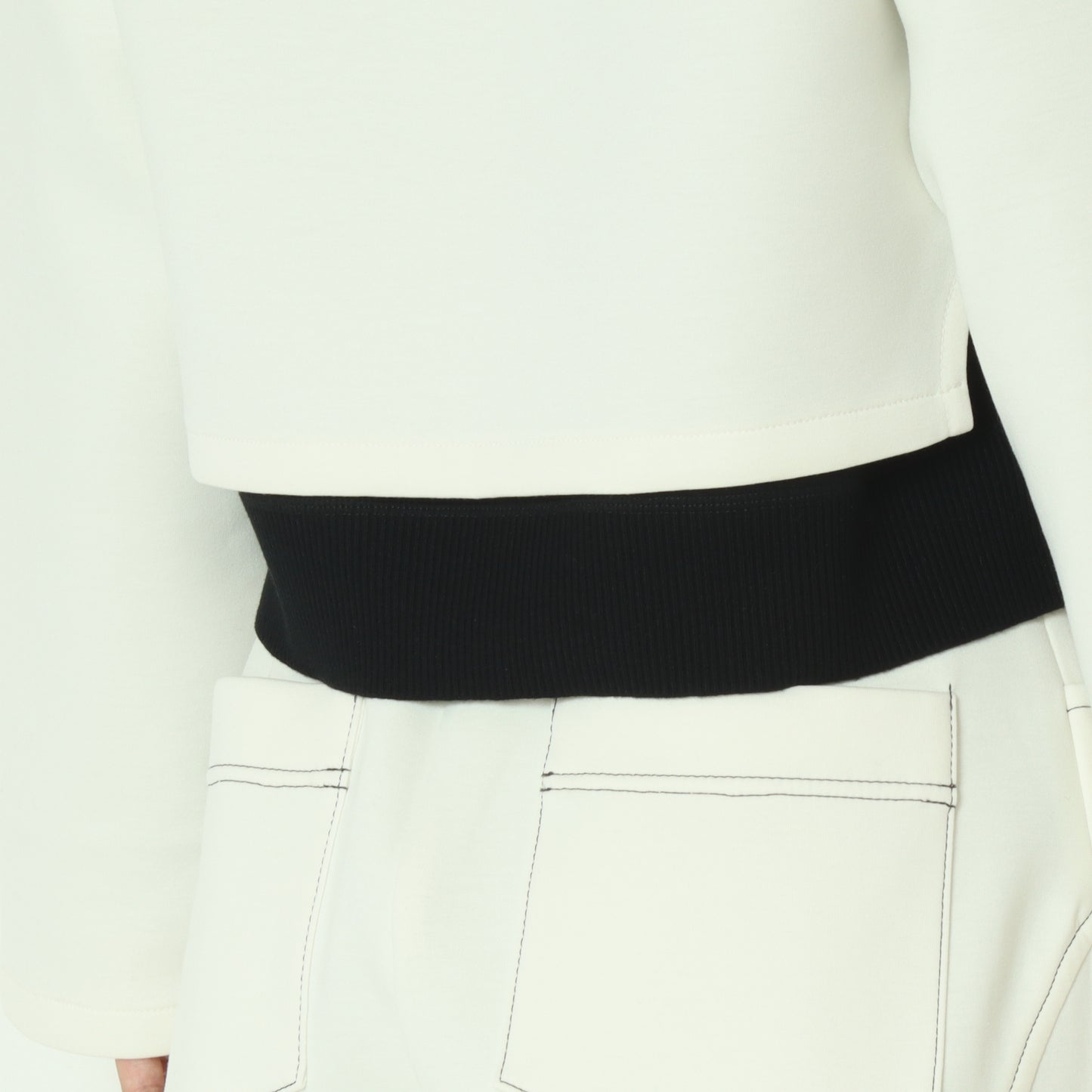 ダンボールニットショート丈パーカー 252A3304