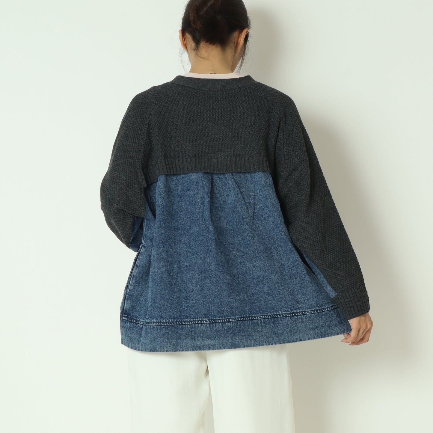 デニムコンビVZIPブルゾンカーデ 5534091