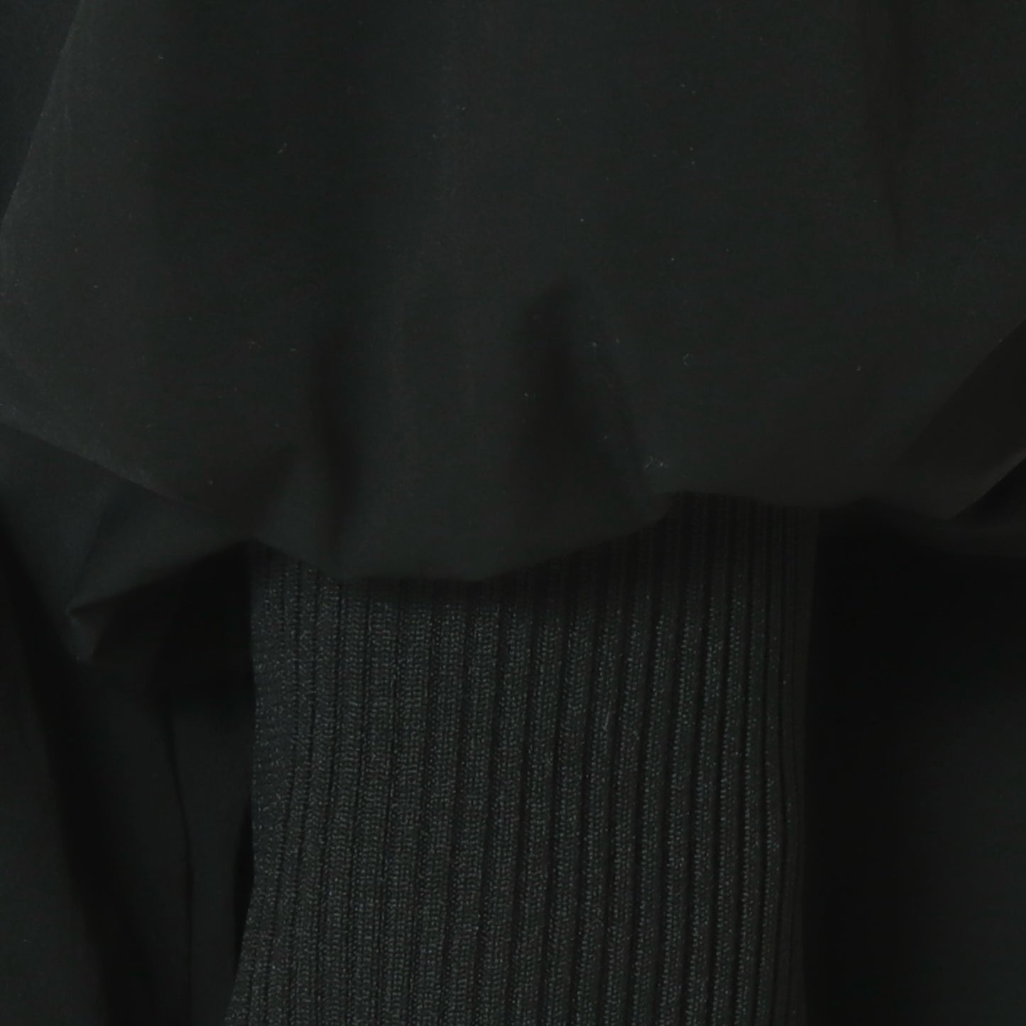 リブ袖ノーカラーコート 80267002