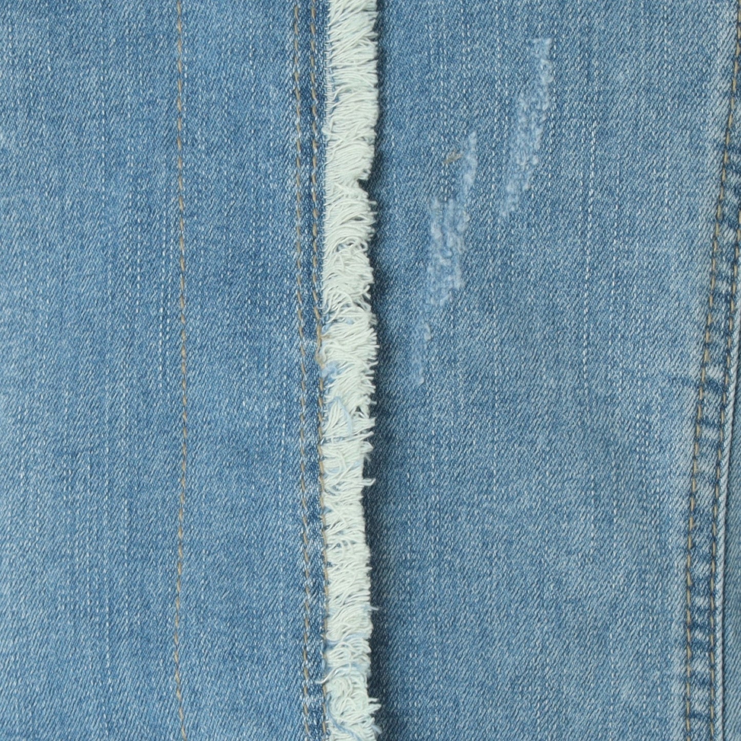 フリンジデザインノーカラーデニムジャケット 26-JD-00310
