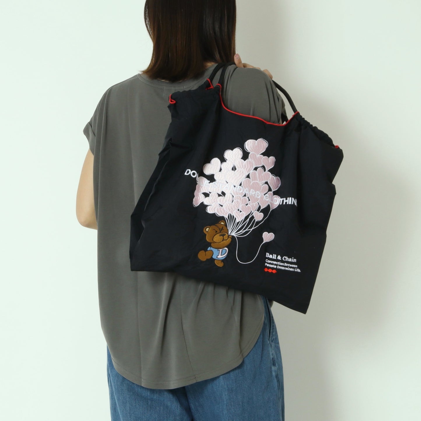 ハートバルーンベアショッピングバッグ 0400010261