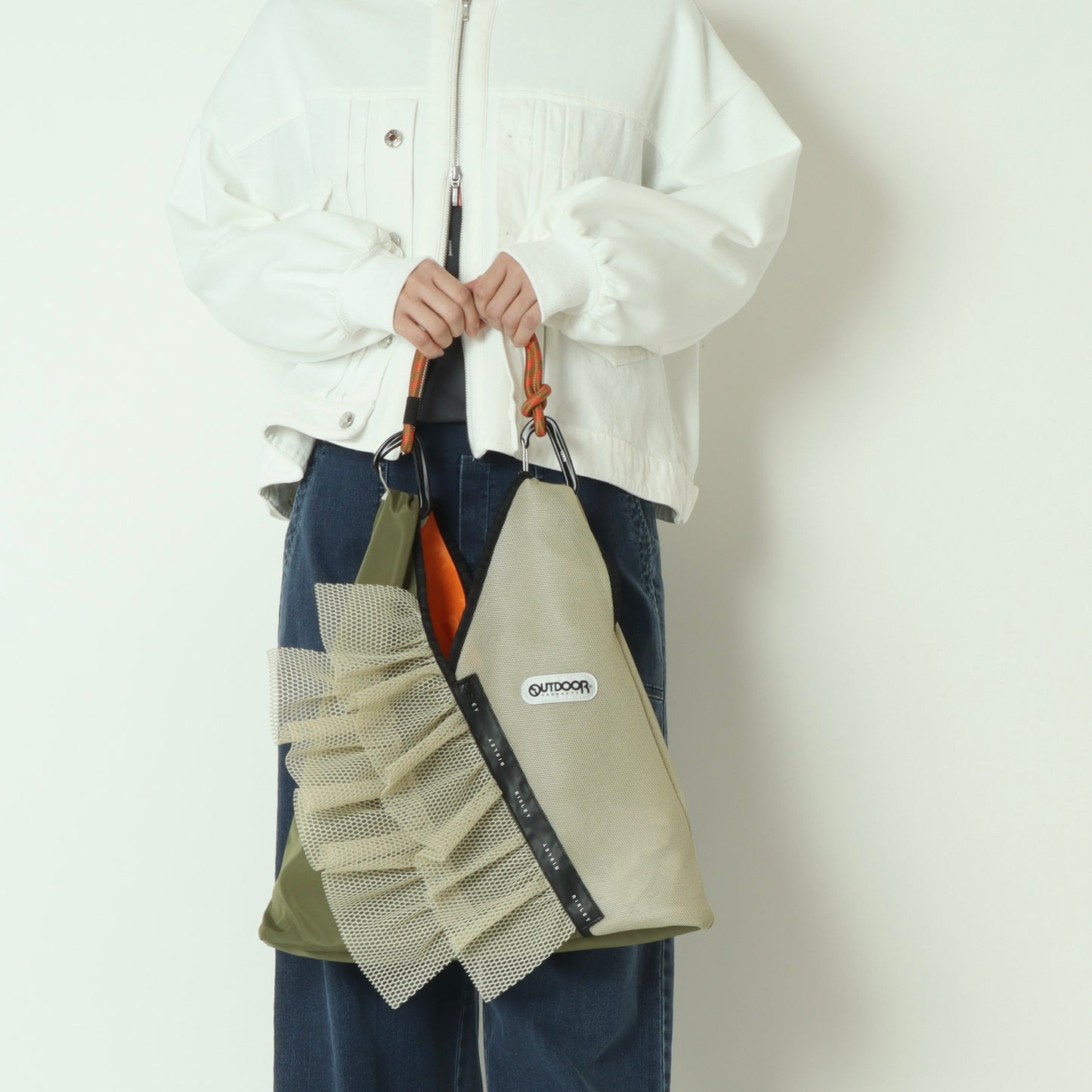 フリルメッシュトライアングルバッグ R2601TFM46