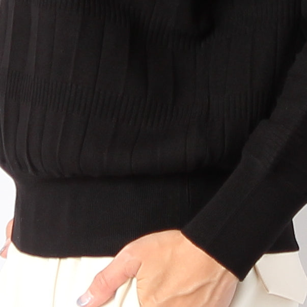 変形リブクルーネックトップス 25225590