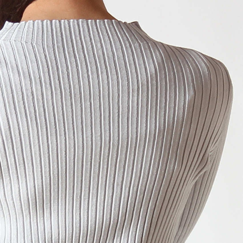 バルーンスリーブリブニット 70674