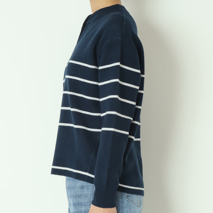 ボーダーラメJQスキッパープルオーバー 245LA0417