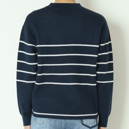 ボーダーラメJQスキッパープルオーバー 245LA0417