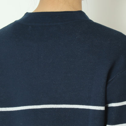 ボーダーラメJQスキッパープルオーバー 245LA0417