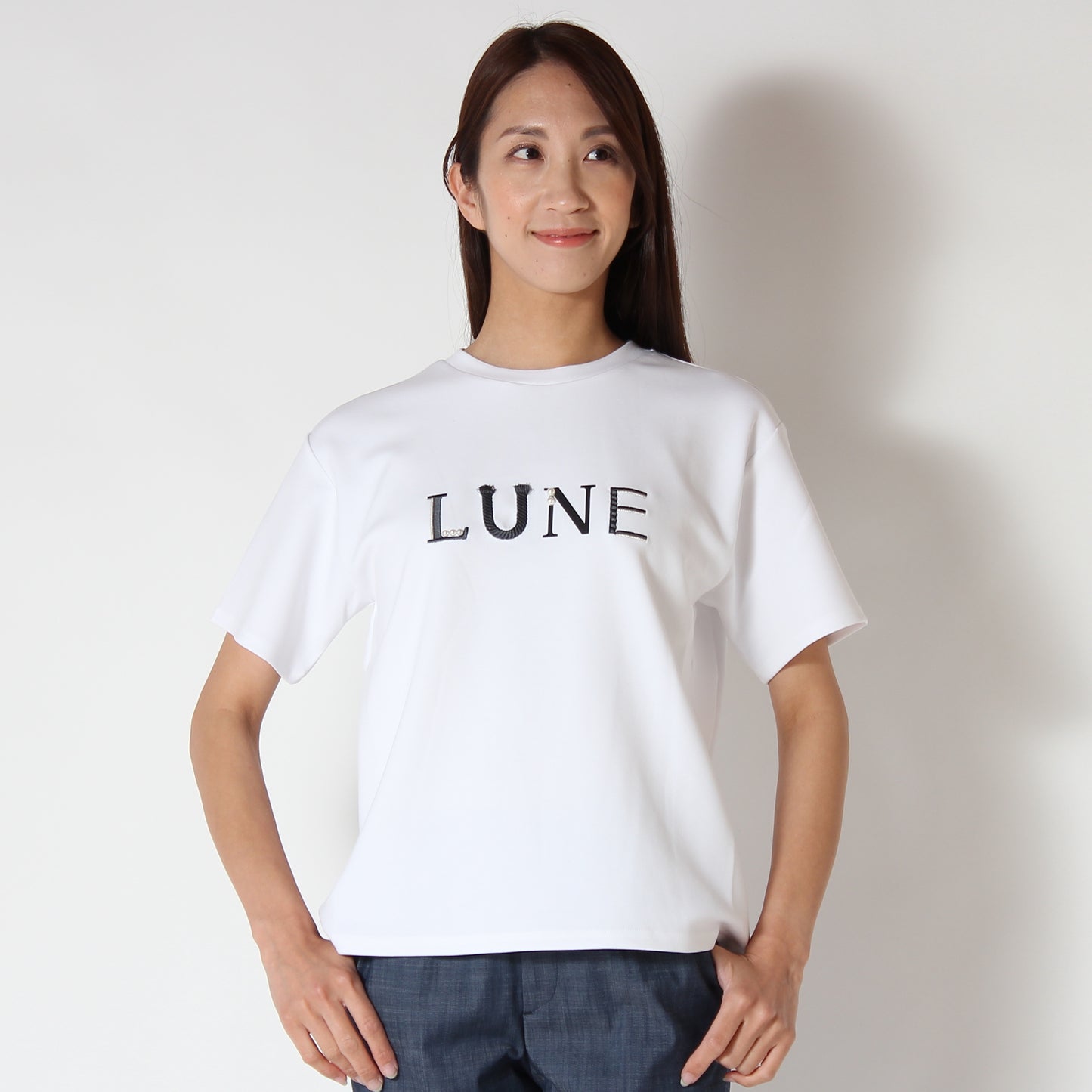 LUNEパールロゴＴシャツ　7321005