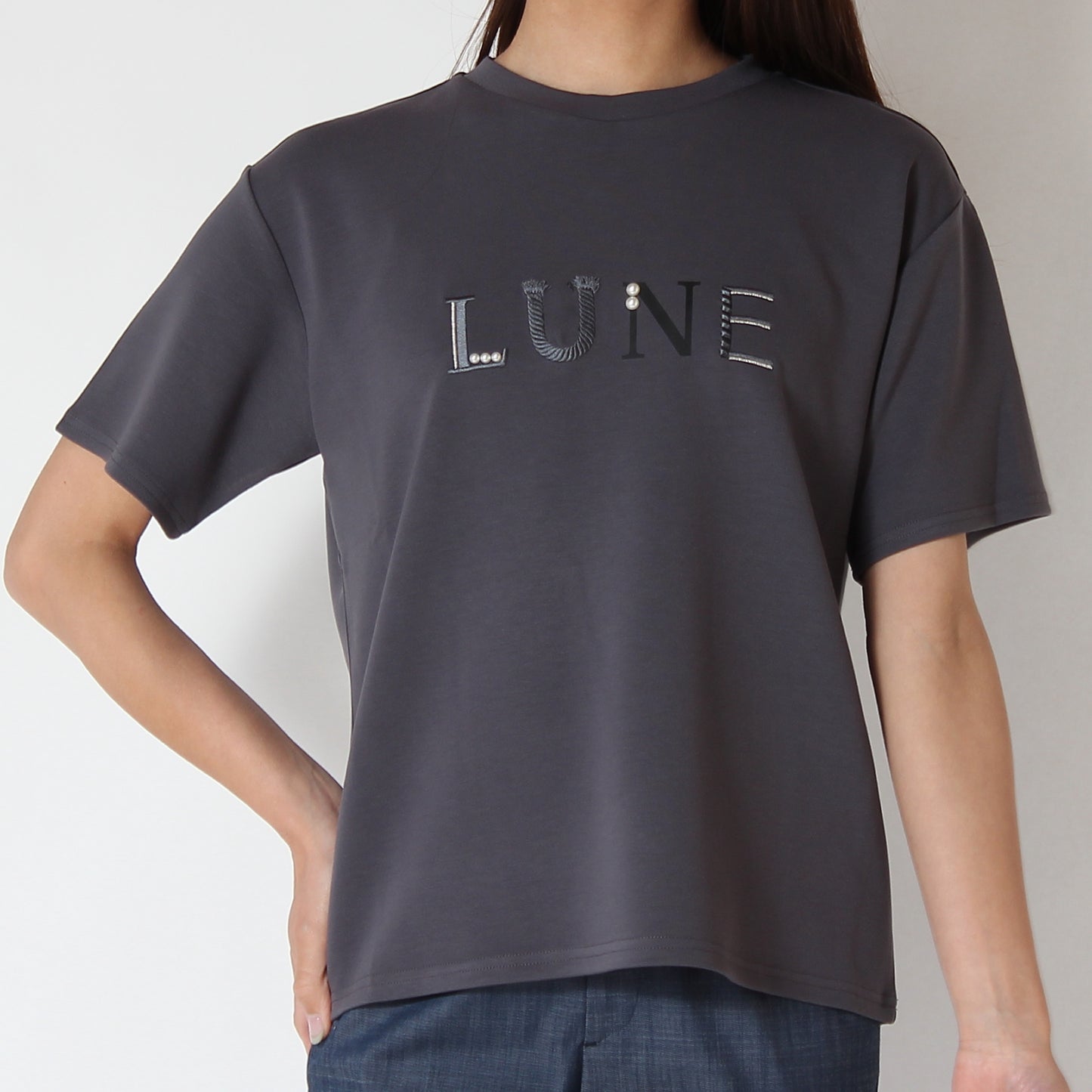 LUNEパールロゴＴシャツ　7321005