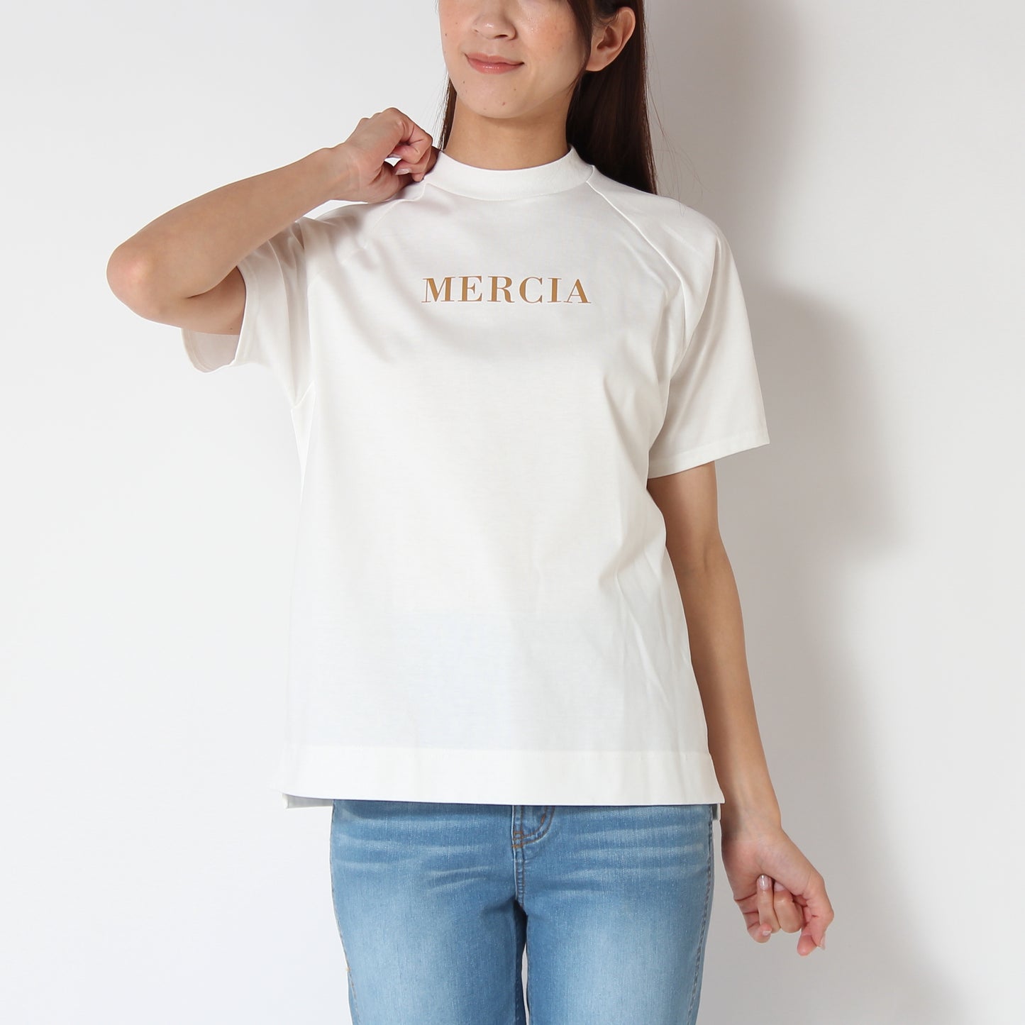 リブネックコンパクトロゴＴシャツ　31025136