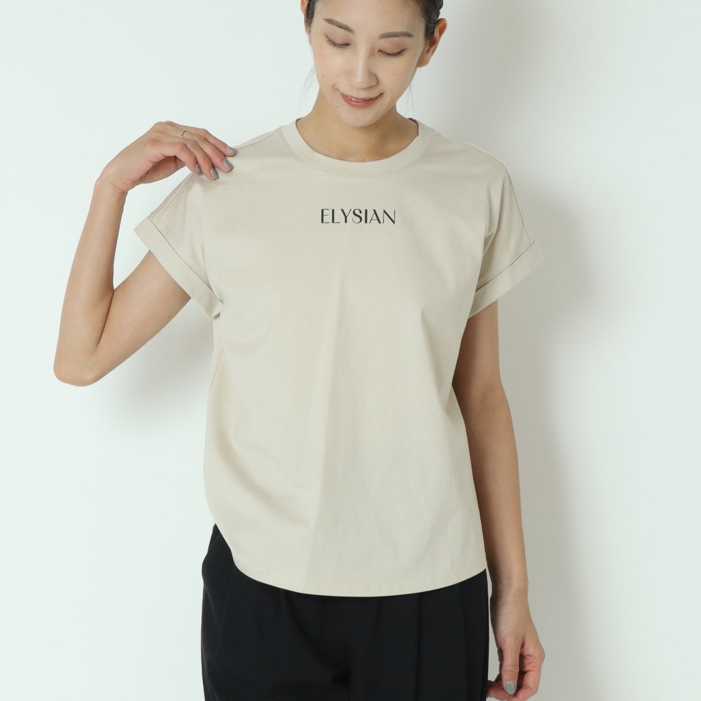 シンプルロゴフレンチＴシャツ　80242301