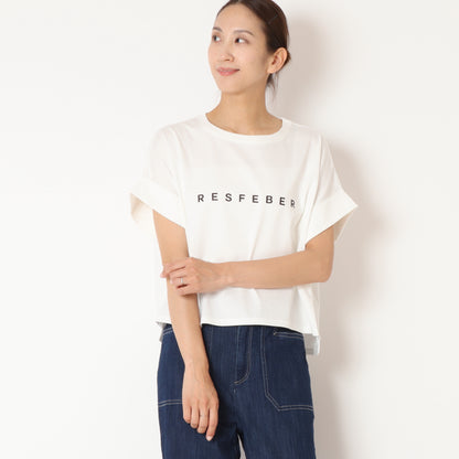 クロップ丈ロゴTシャツ　42025130