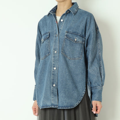 ドルマンデニムシャツジャケット  80254033
