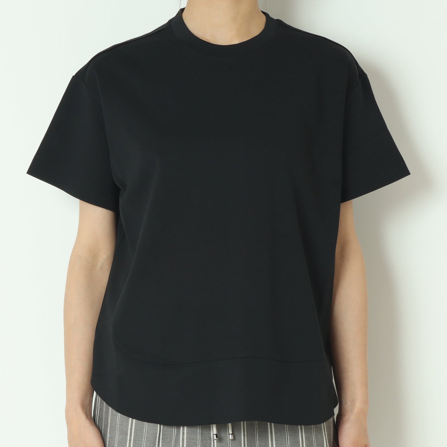 裾切り替え半袖カットソー　80255717