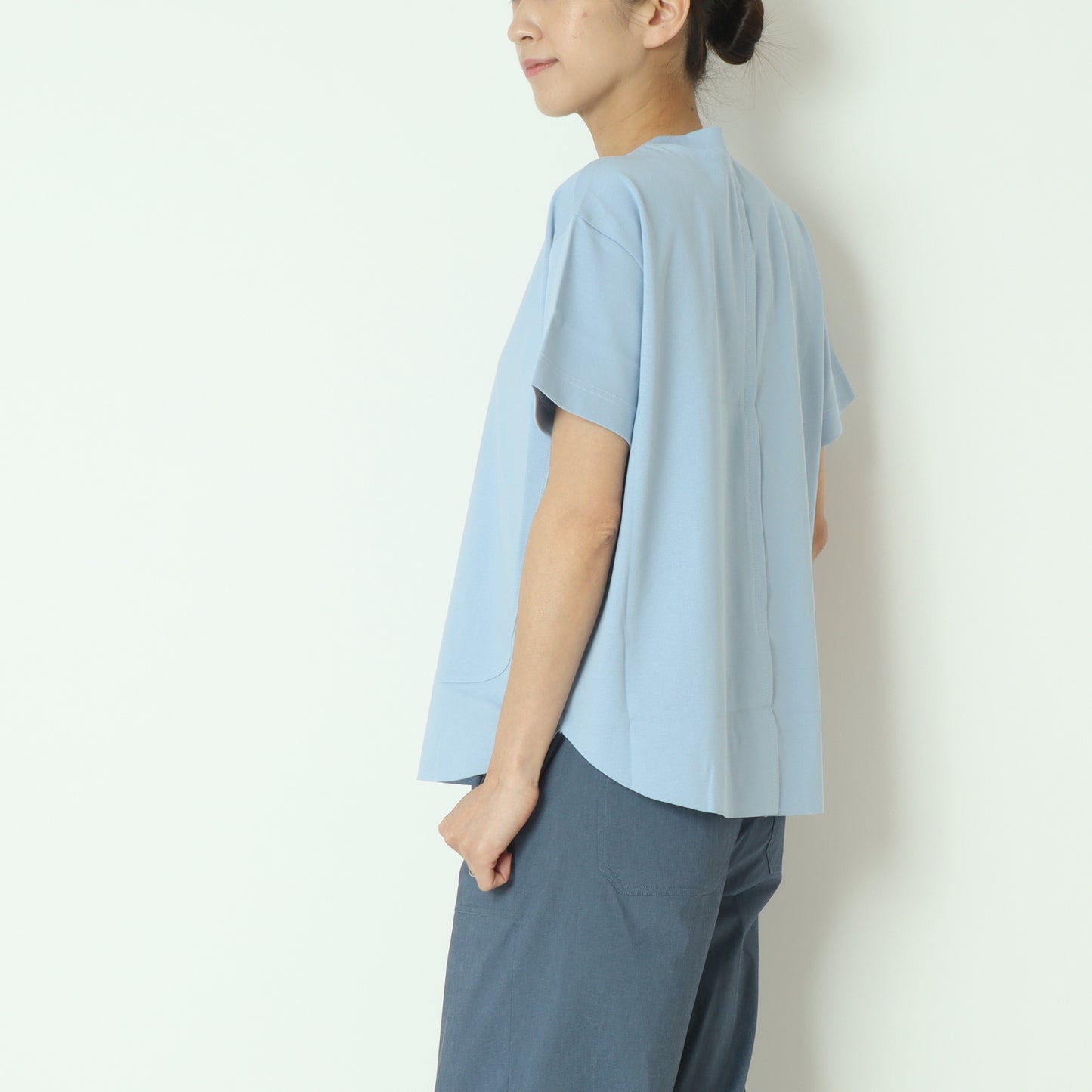 裾切り替え半袖カットソー　80255717