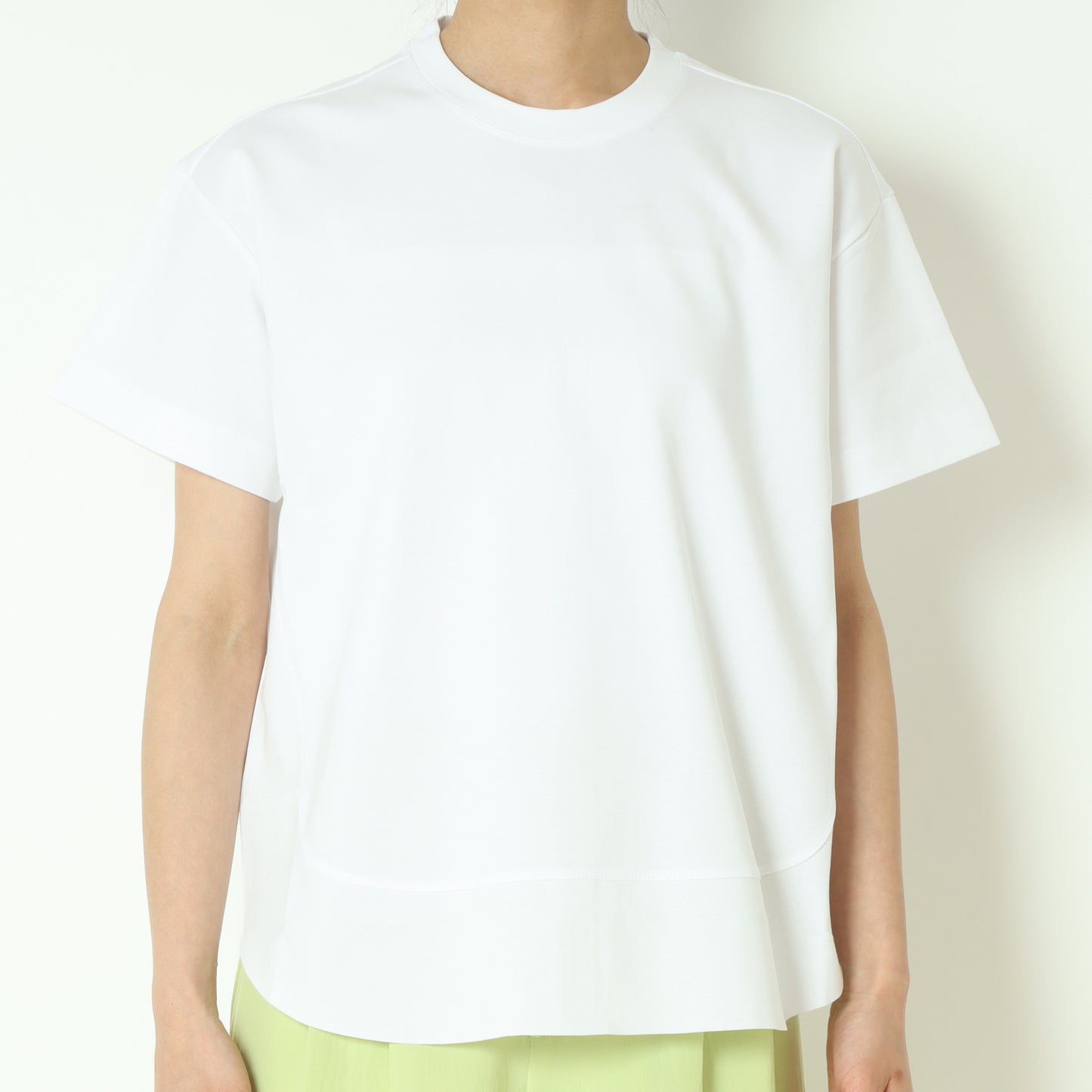 裾切り替え半袖カットソー　80255717