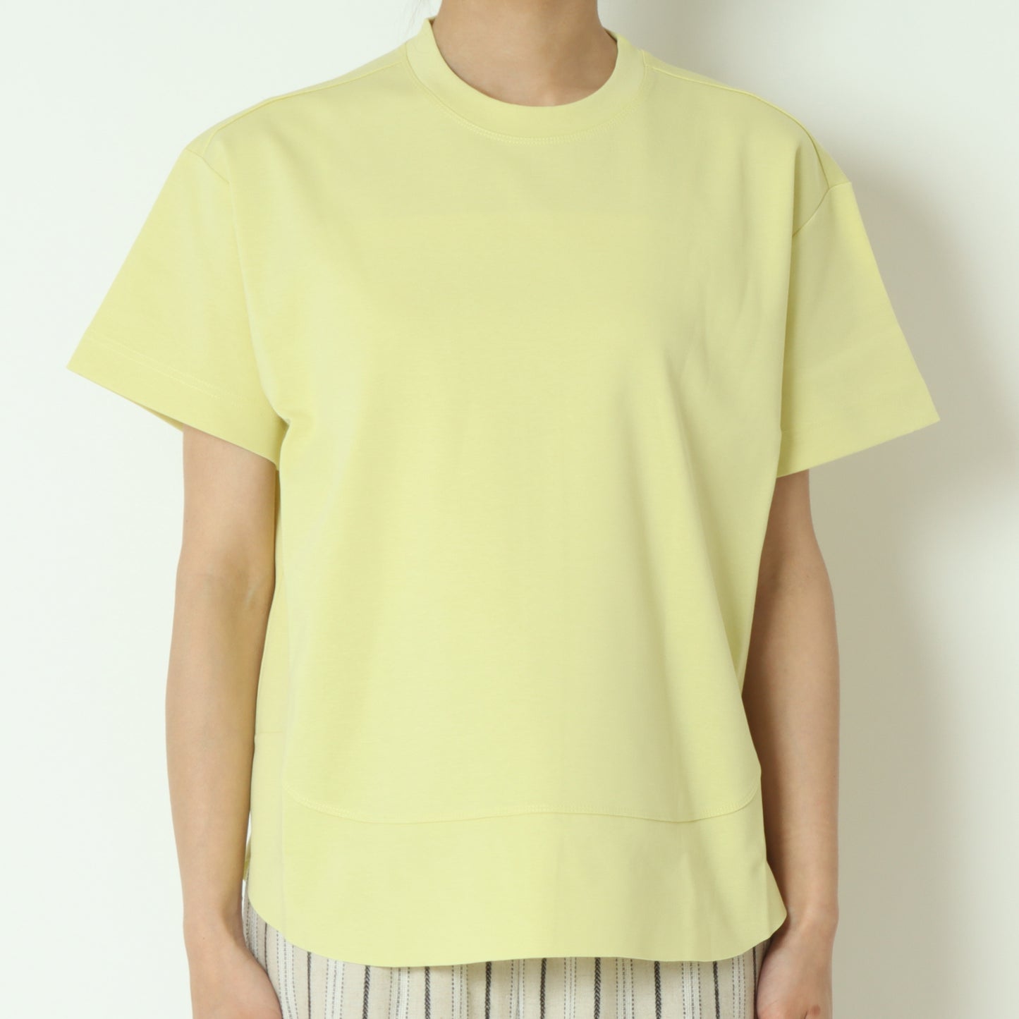 裾切り替え半袖カットソー　80255717