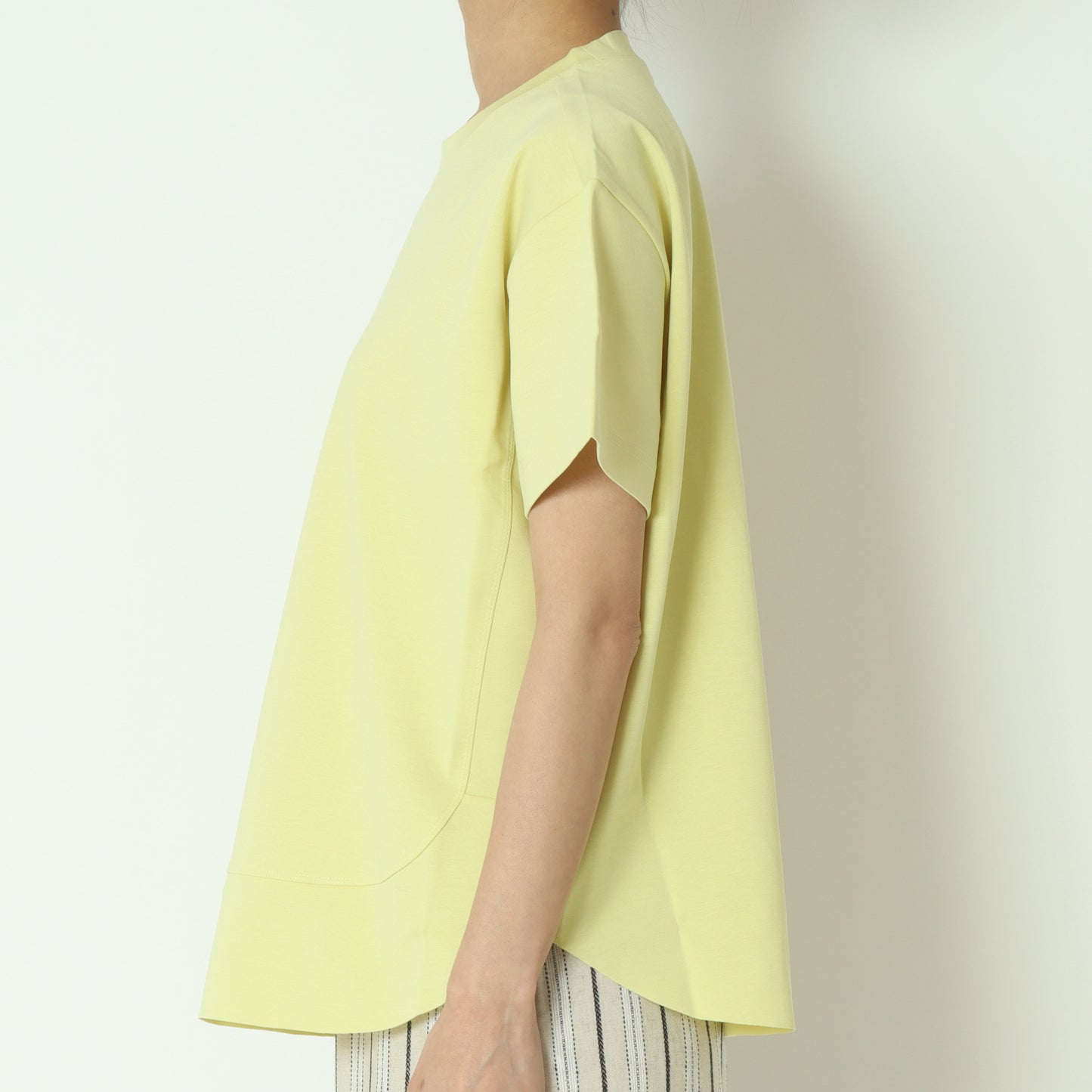 裾切り替え半袖カットソー　80255717