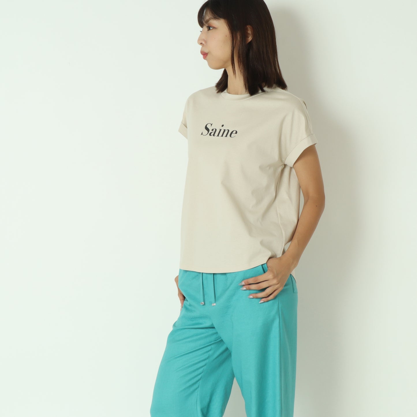 80255317 ロゴフレンチTシャツ