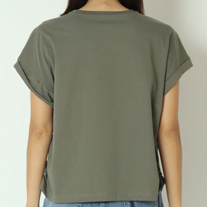 80255311 サイドゴムシャーリングTシャツ
