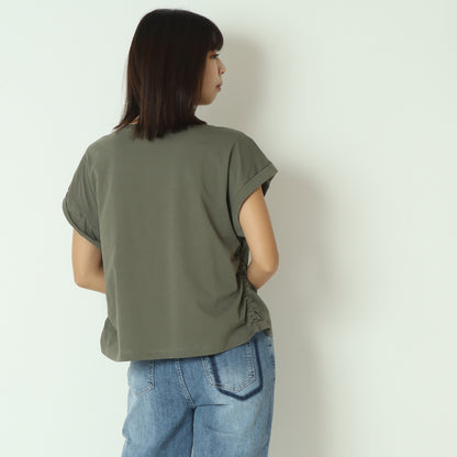 80255311 サイドゴムシャーリングTシャツ