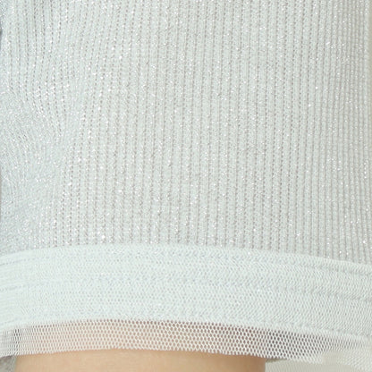 ラメリブショートスリーブTシャツ  8920773