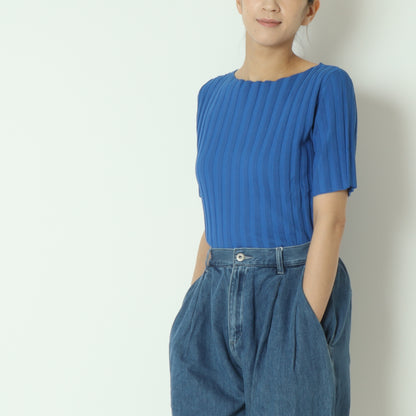 ワイドリブクルーネックニット 8556364