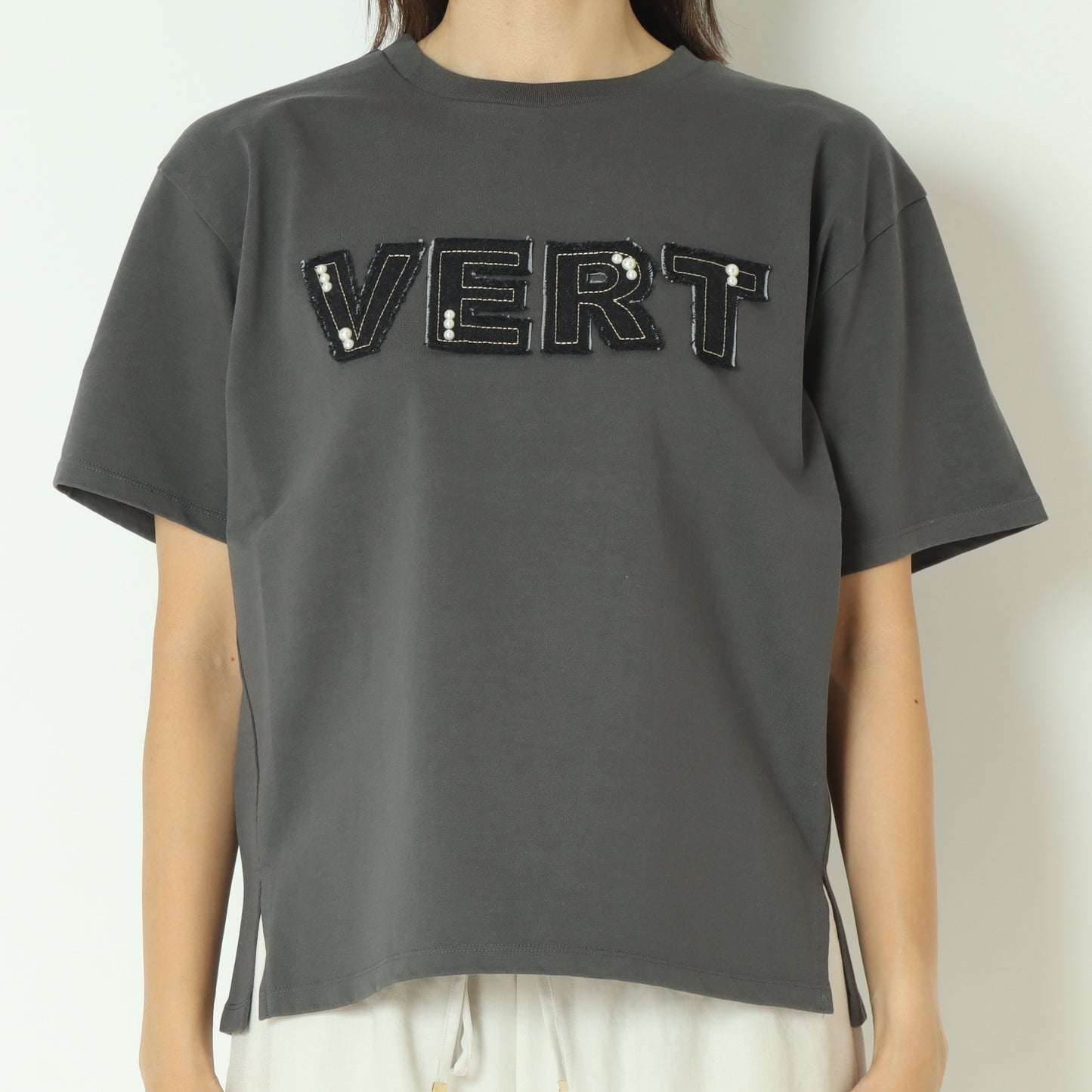 パールデニムロゴ Tシャツ　7521002