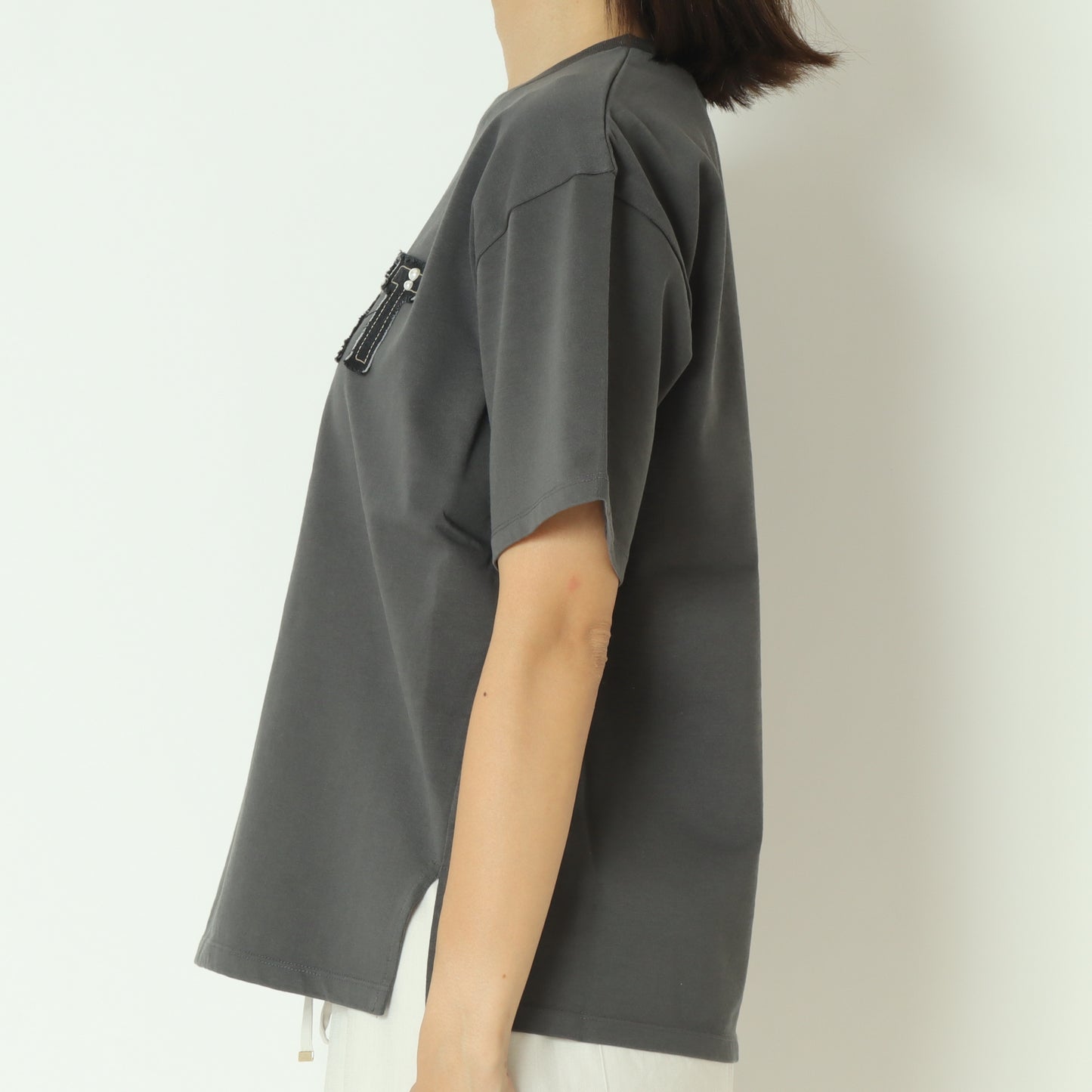 パールデニムロゴ Tシャツ　7521002