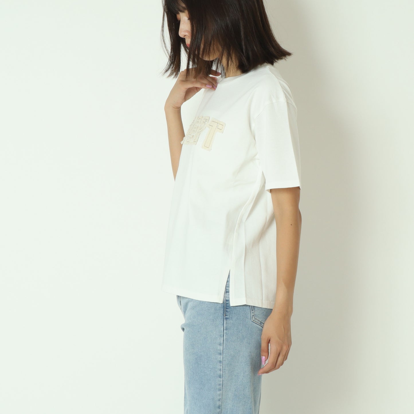 パールデニムロゴ Tシャツ　7521002